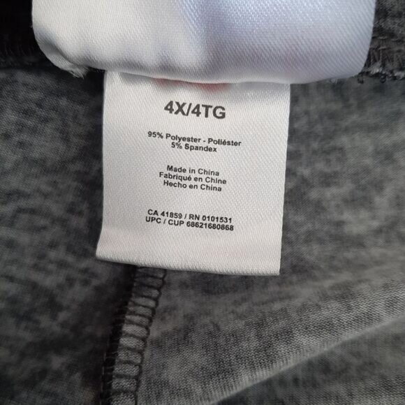 STRANGER THINGS Hawkins Tiger Logo Pull-On Leggings Stretch Marled Grey Sz 4X - Picture 11 of 11